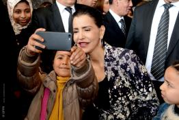 Image du Maroc Professionnelle de  Son Altesse Royale la Princesse Lalla Meryem, préside à Rabat la cérémonie de clôture de la rencontre "Femme et enfant en situation de précarité", 21 Février 2018. (Photo/ SPPR) via Jalilbounhar.com 